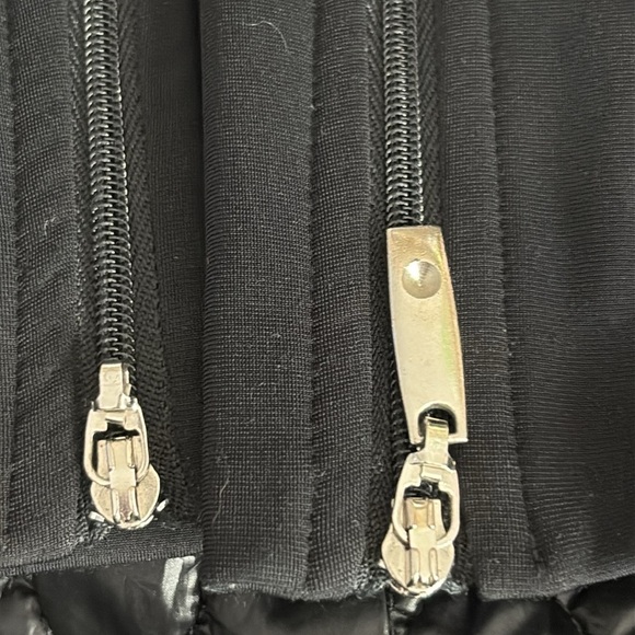 Anatomie Quilted Puffer Zip Front Coat/Long Jacket in Black - Size Small - Picture 8 of 8